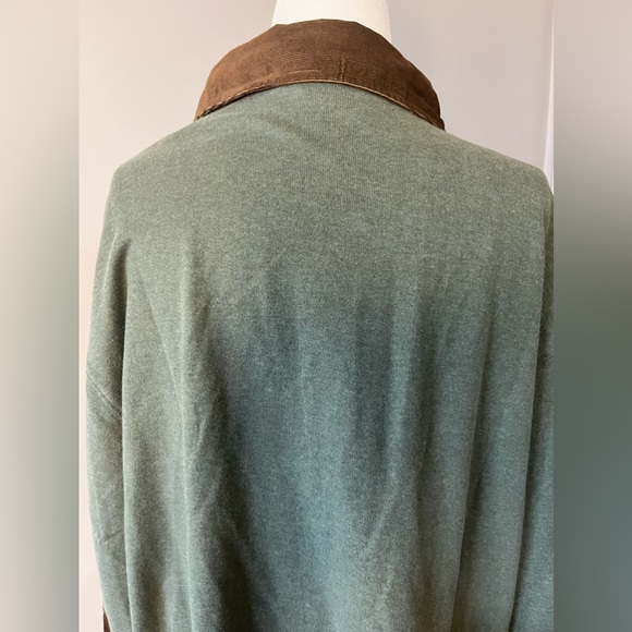 Land’s End Mens Vintage Shirt w/ Cordoroy Collar and Elbow Patches!! - Picture 11 of 12